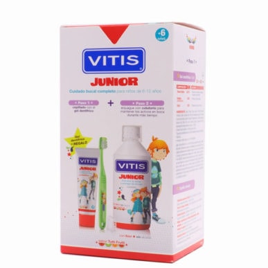 VITIS JUNIOR PACK CEPILLO + GEL + COLUTORIO