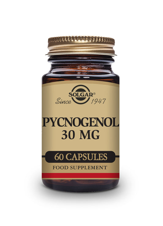 PINO 30 mg. Extracto de corteza de Pino Pycnogenol®. Cápsulas Vegetales