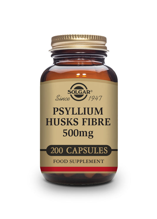 FIBRA DE CÁSCARA DE PSYLLIUM 500 mg. 200 Cápsulas Vegetales