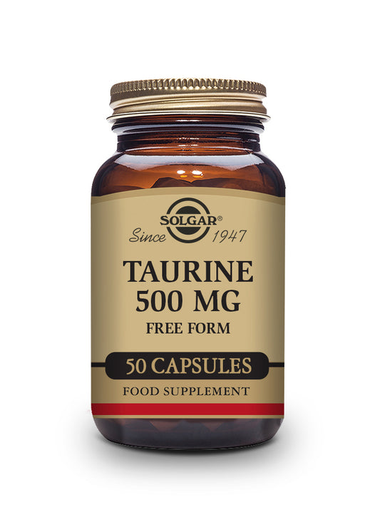 TAURINA 500 mg. 50 Cápsulas Vegetales