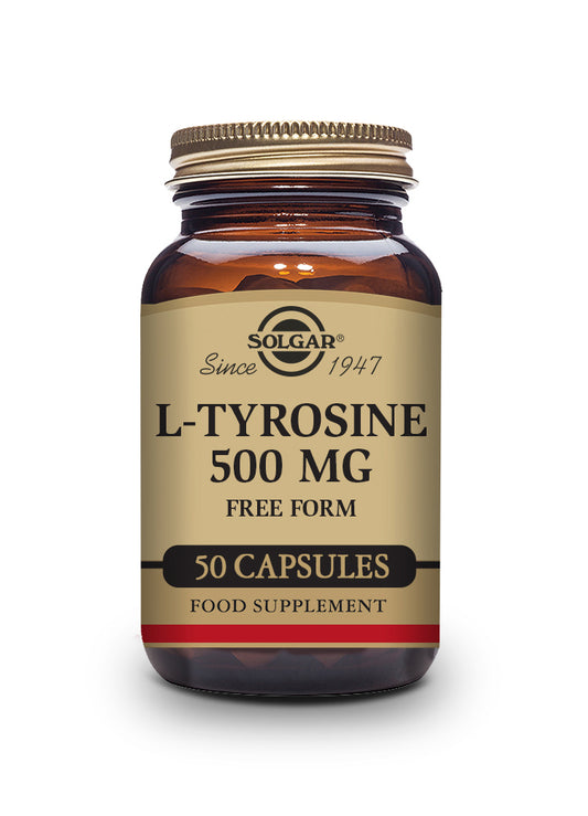 L-TIROSINA 500 mg. 50 Cápsulas Vegetales