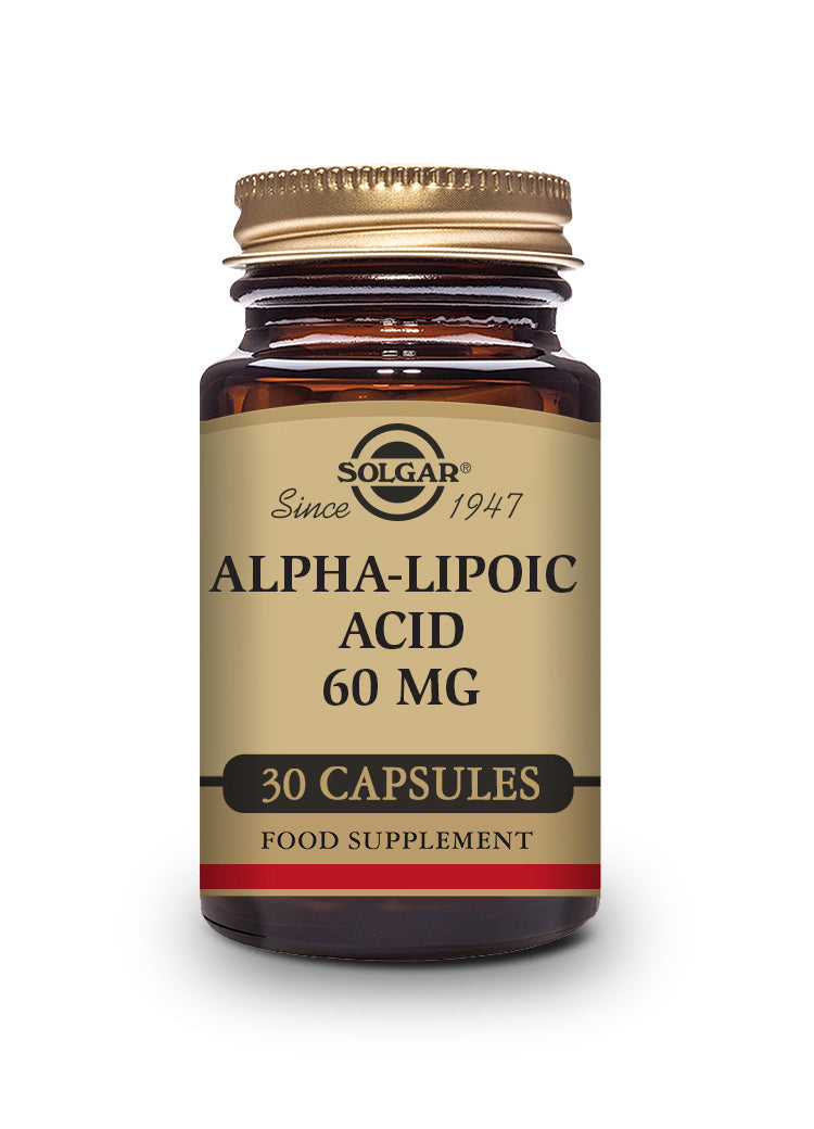 ÁCIDO ALFA LIPOICO 60 mg. 30 Cápsulas Vegetales
