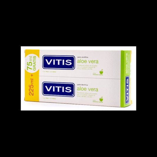 VITIS ALOE VERA - MANZANA DUPLO PASTA DENTIFRICA 2 X 150 ML